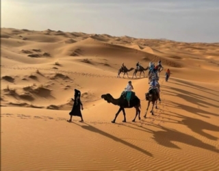 Sunrise camel trip in Merzouga - Erg Chebbi sunset camel ride
