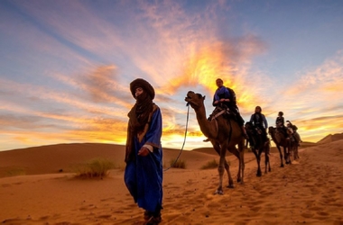 Sunrise camel trip in Merzouga - Erg Chebbi sunset camel ride