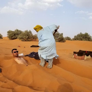 Merzouga threatment - Sand Bath In Desert during summer months