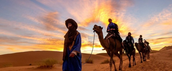 Sunrise camel trip in Merzouga - Erg Chebbi sunset camel ride